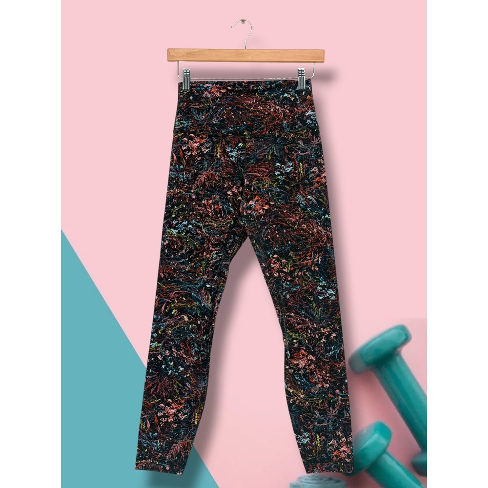 Lululemon Wunder Under High-Rise Floral Print Yoga Leggings Size 4
